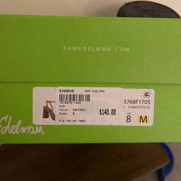 Sam Edelman Kia ankle strap sandal sz 8 saffron - Picture 6 of 8